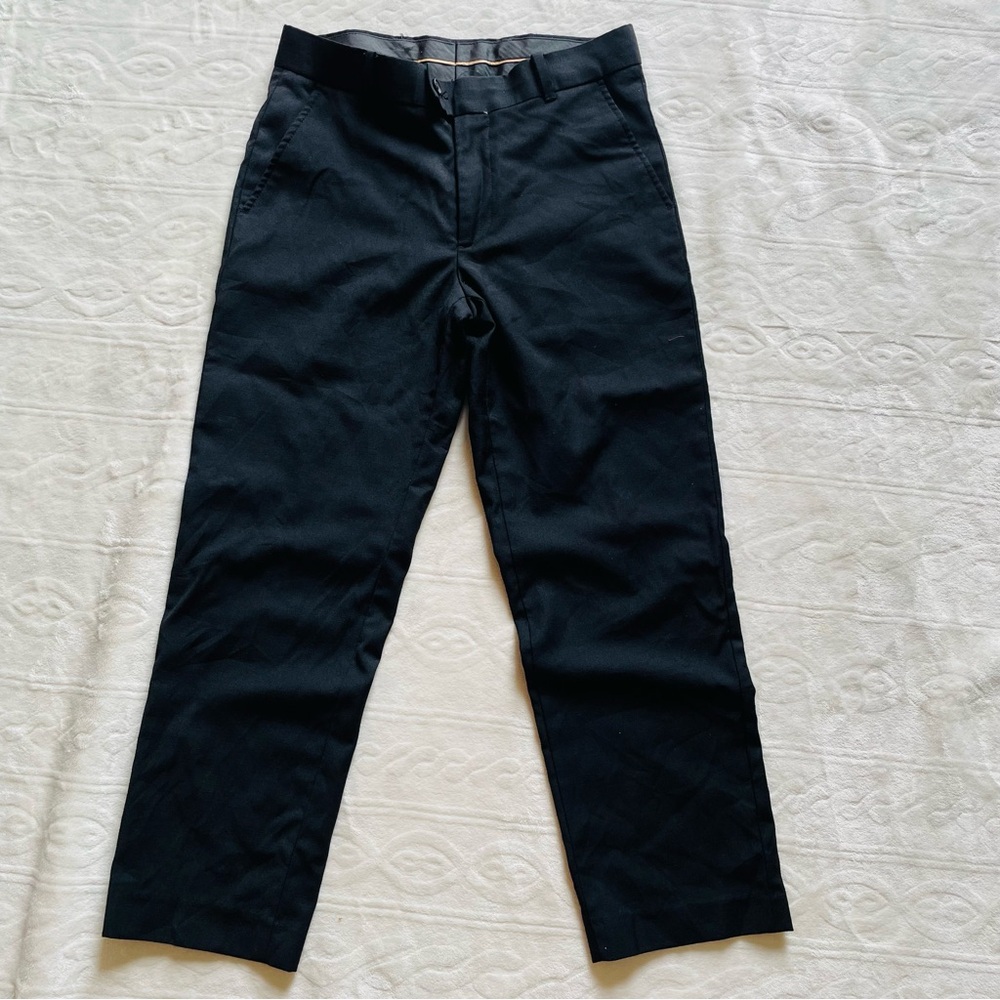 Class Club Gold Label Flat Front Dress Slacks Pants Classic Style Boys 10H Black